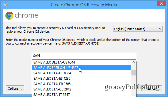 Chrome OS gendannelse