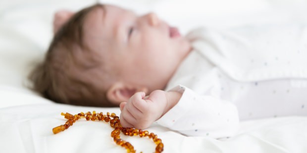 rav halskæder og armbånd til babyer