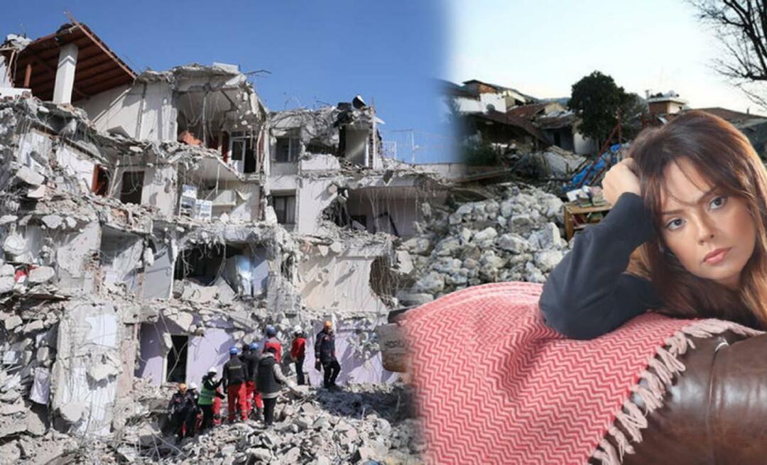 Hjerteskærende jordskælvsdeling fra Ebru Gündeş!