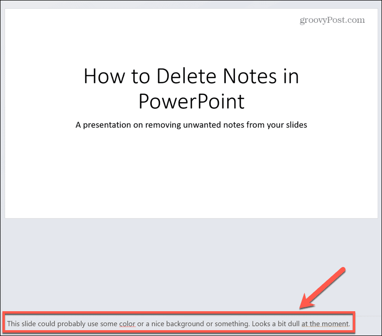 powerpoint noter