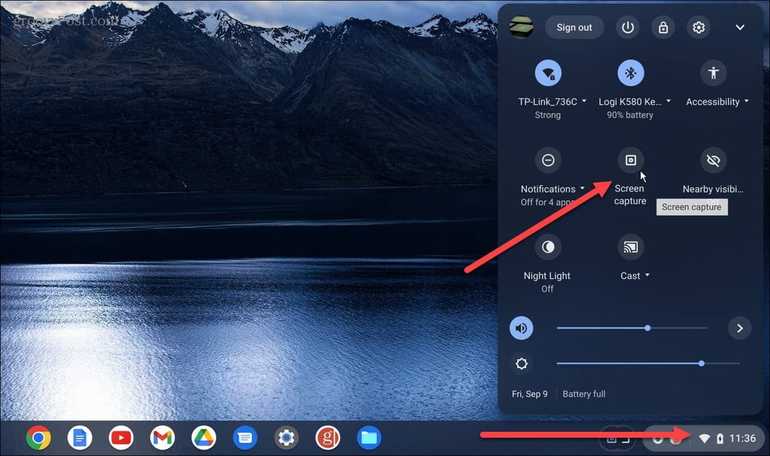 Skærmoptagelse på Chromebook