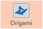 Origami PowerPoint-overgang