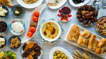 Hvordan er menuen sahur og iftar, der ikke lægger vægt på? Diæt Ramadan forslag ...