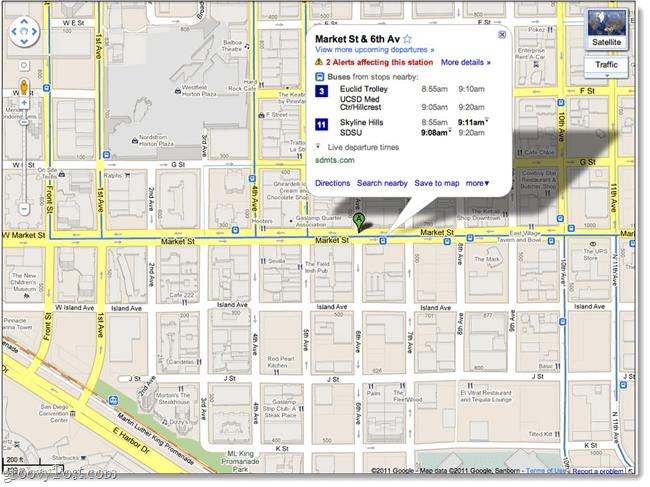 Brug Google Live Transit-opdateringer for at se, om du har gået glip af bussen