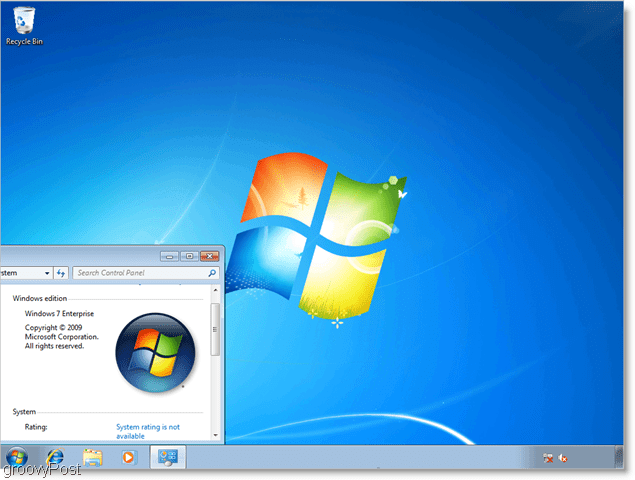 Windows 7-virksomhed, der kører som en vhd