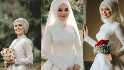 Brude pandebånd modeller i hijab mode i 2019 