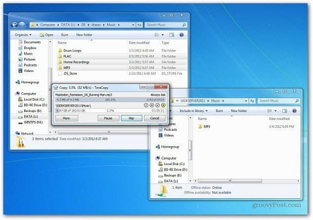 Windows 8: Brug af funktionen Ny filkopiering
