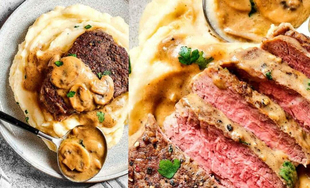 Hvordan laver man Steak Diana? Steak Diane opskrift!