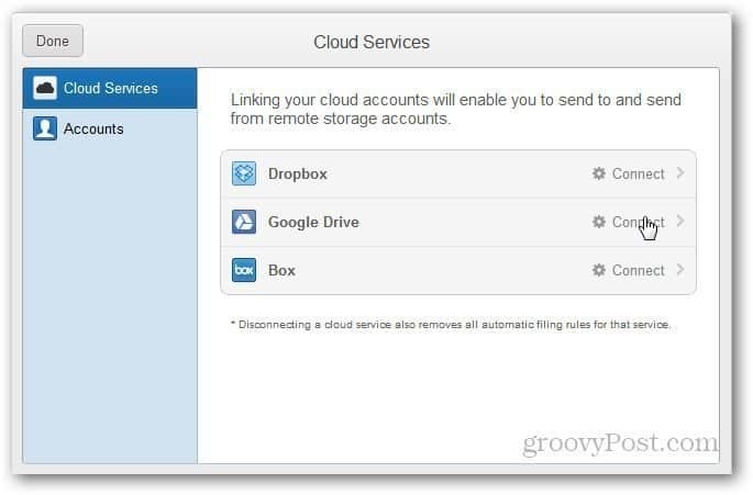 Send automatisk Gmail-vedhæftede filer til Google Drive, Dropbox og Box