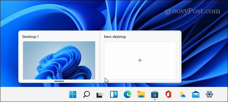 Virtual Desktop-knap Windows 11
