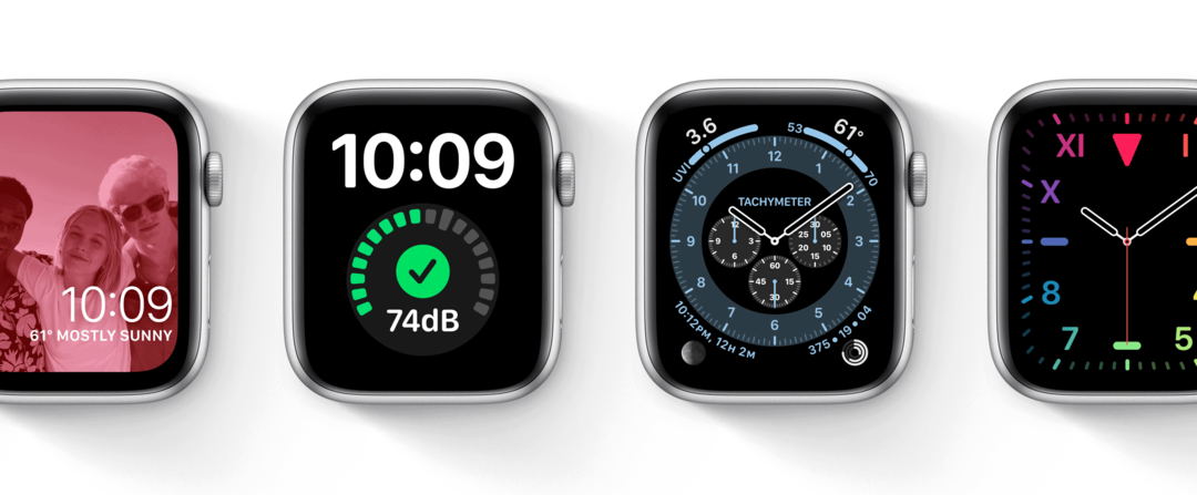 Apple Watch-ansigter i watchOS 7