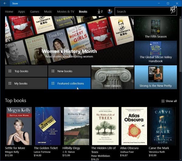 Windows 10 e-bøger