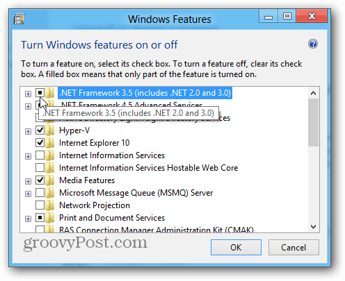 Windows-funktioner