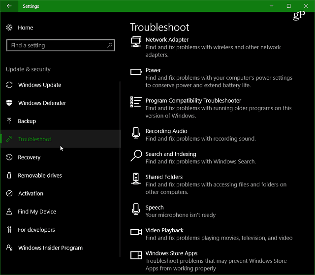 Windows 10-skabere opdaterer funktionsfokus: fejlfinding