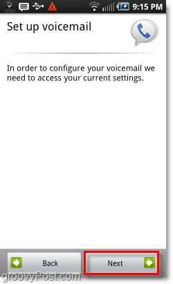 Google Voice på Android Mobile Voicemail-opsætning