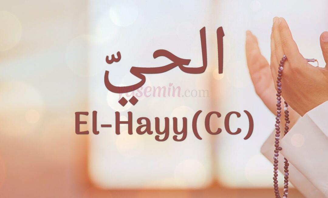 Hvad betyder El-Hayy (cc) fra Esma-ul Husna? Hvad er fordelene ved Al-Hayy (cc)?
