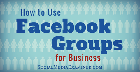 brug facebook-grupper til erhvervslivet