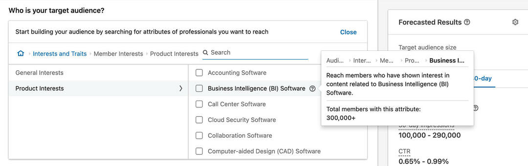 how-to-use-targeting-get-infront-for-competitor-audiences-on-linkedin-member-interests-product-interest-settings-step-21