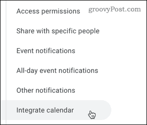 Integrering af en kalender i Google Kalender