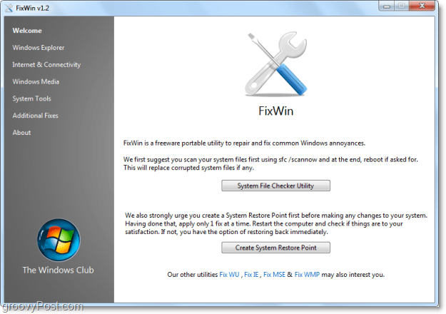 Fix 50 almindelige Windows 7-problemer med FixWin [groovyReview]