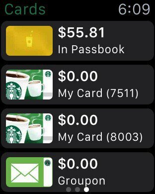 Starbucks-kort - Apple-ur