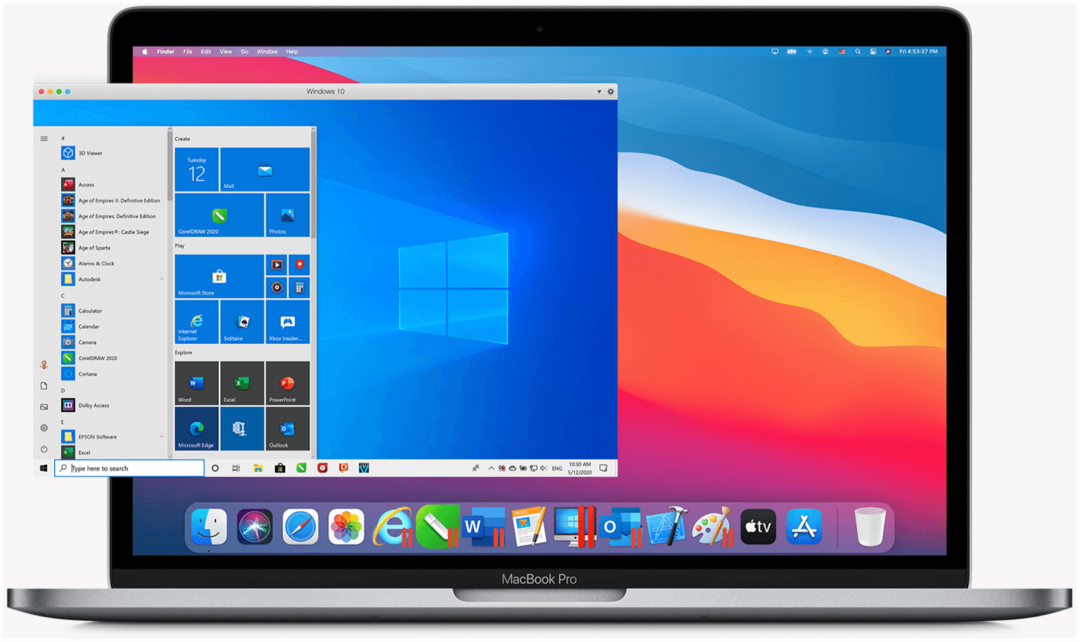 Windows 10 på M1 Macs Parallels Desktop 16 til Mac