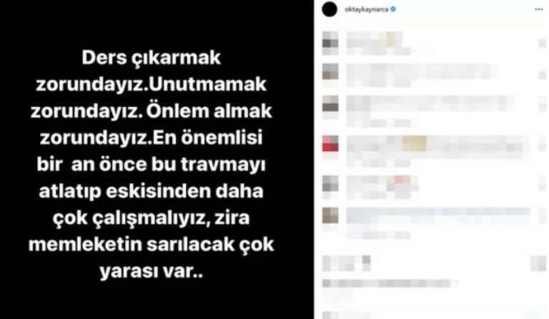 Oktay Kaynarca Instagram-opslag