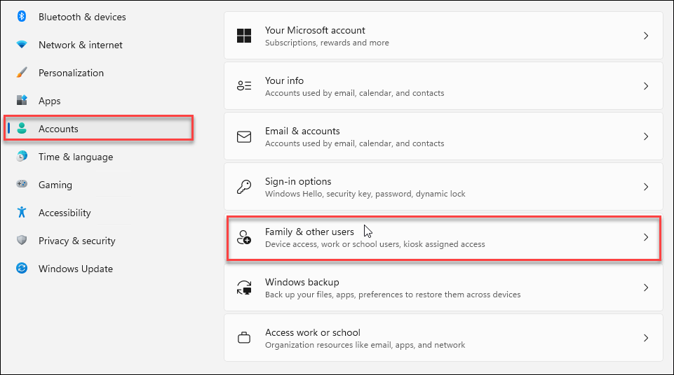 Konfigurer forældrekontrol på Windows 11